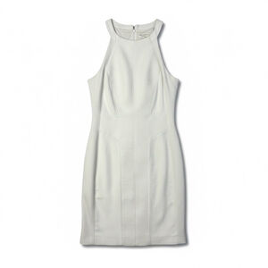 Rag & Bone White Halter Mini Dress Textured Sheath Cocktail LWD size 6